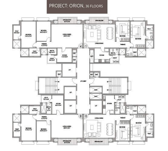 Hiranandani Fortune City Floor Plan6